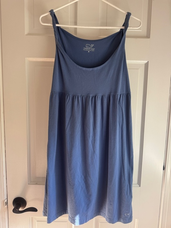 Vineyard Vines Dresses & Skirts - Vineyard Vines Blue Sleeveless Knit Dress Size Medium Coverup